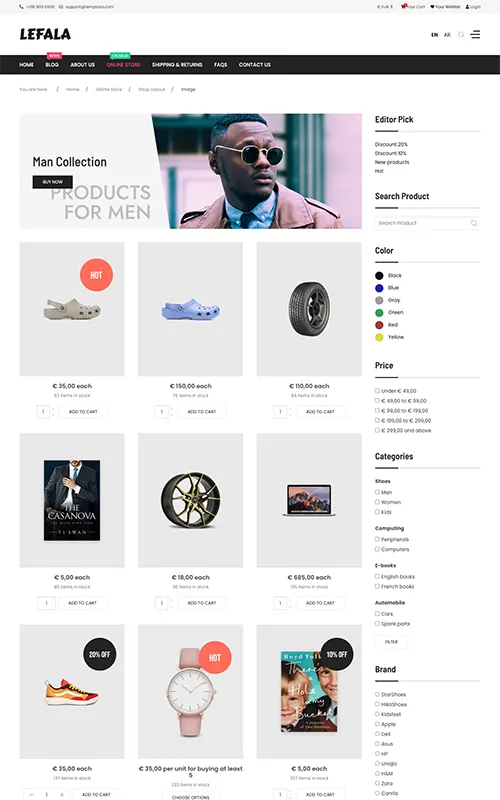 Shop - Image Layout