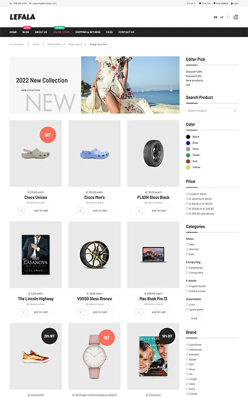 Shop - Image & Title
