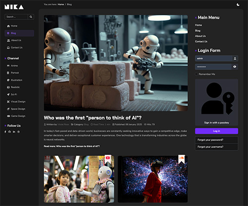 Nika - AI Software Joomla Template