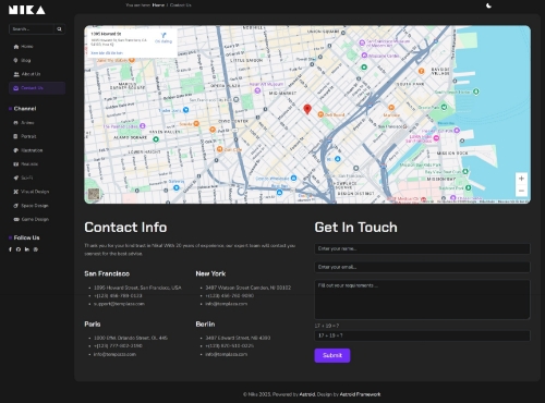 Contact Page