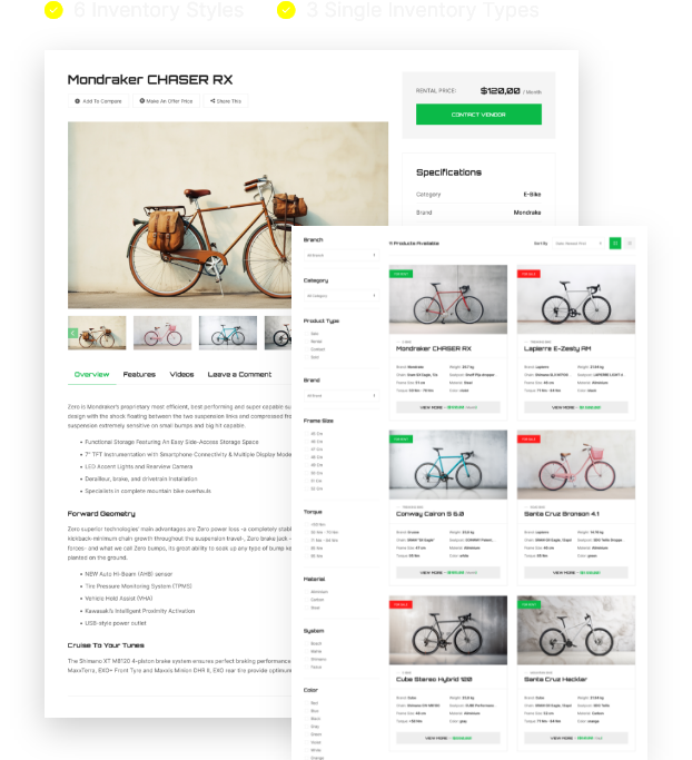 Build your <em>Inventory</em> and showcase your best vehicles